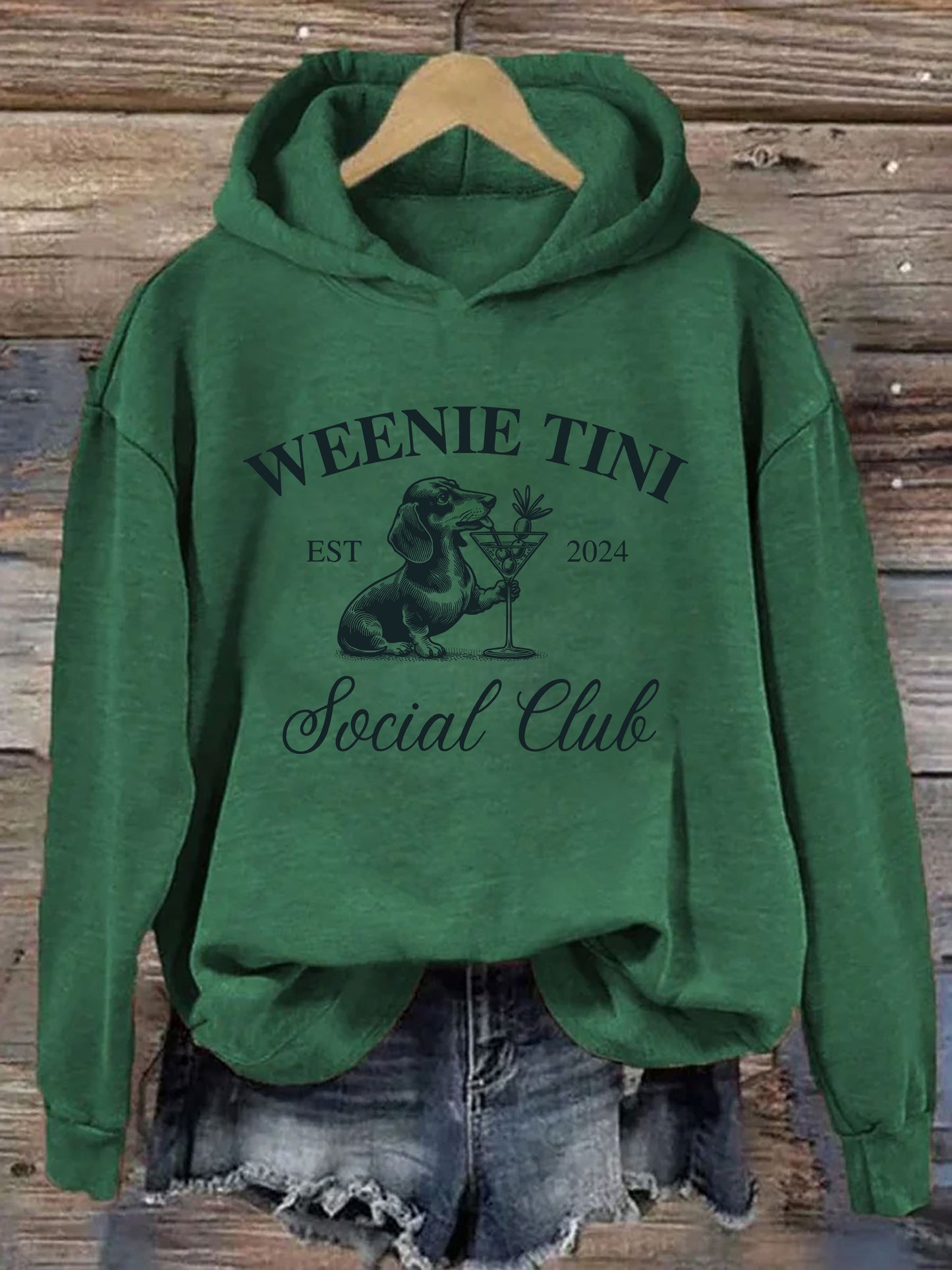 Dachshund Weenie Tini Social Club Hoodie