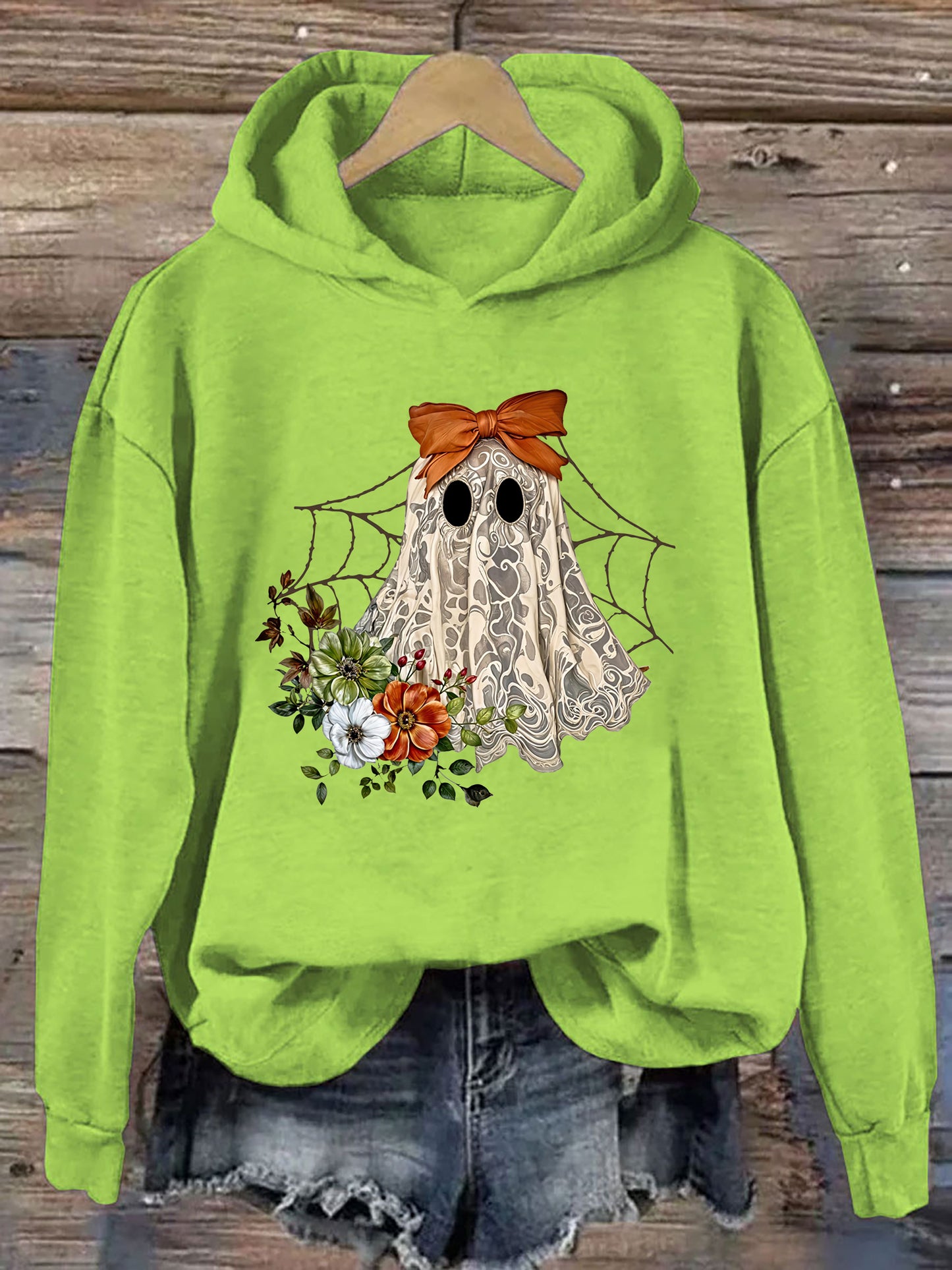 Halloween Lace Ghost Hoodie