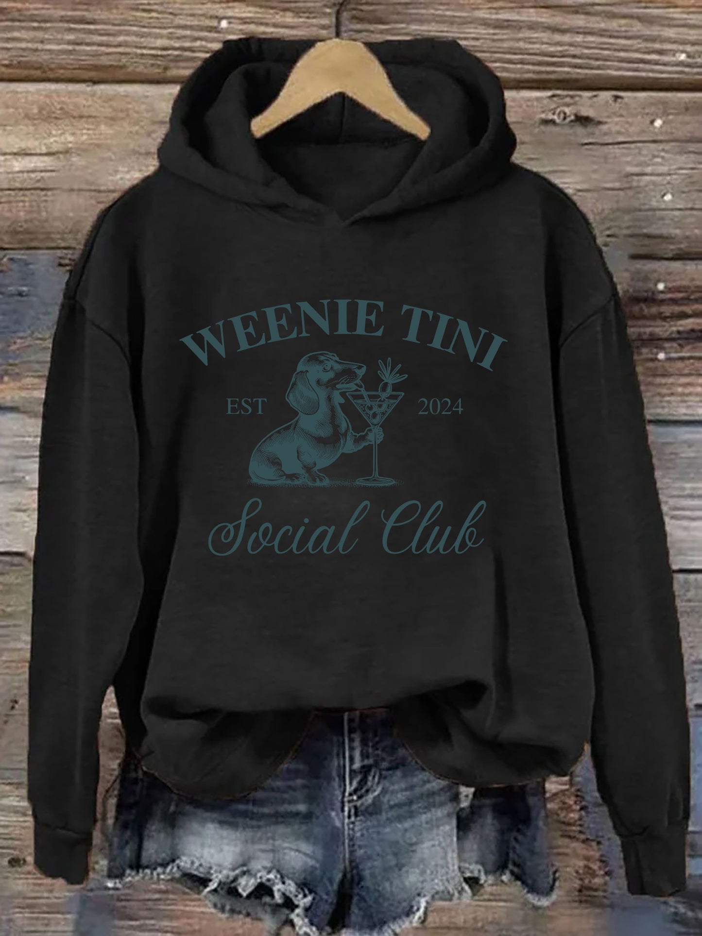 Dachshund Weenie Tini Social Club Hoodie