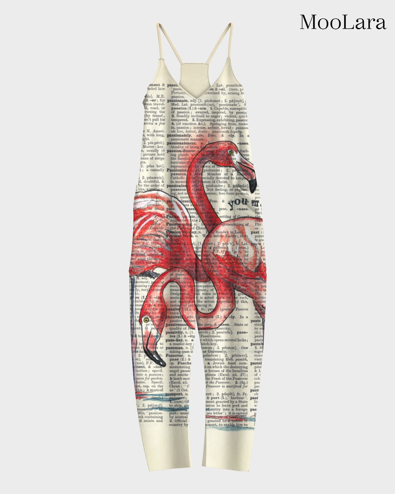 Ärmelloser Jumpsuit für Damen mit Erdbeer-Print 