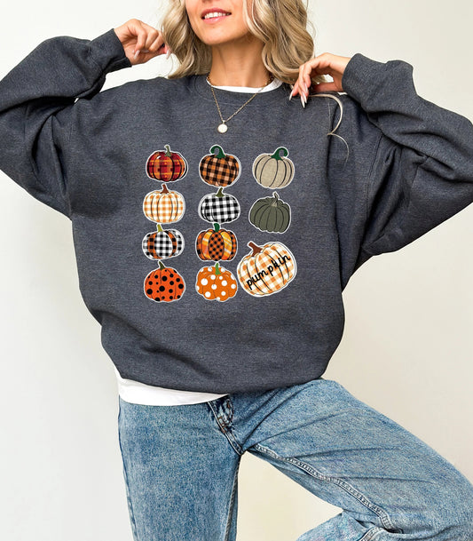 Women's Cute Pumpkin Sweatshirt