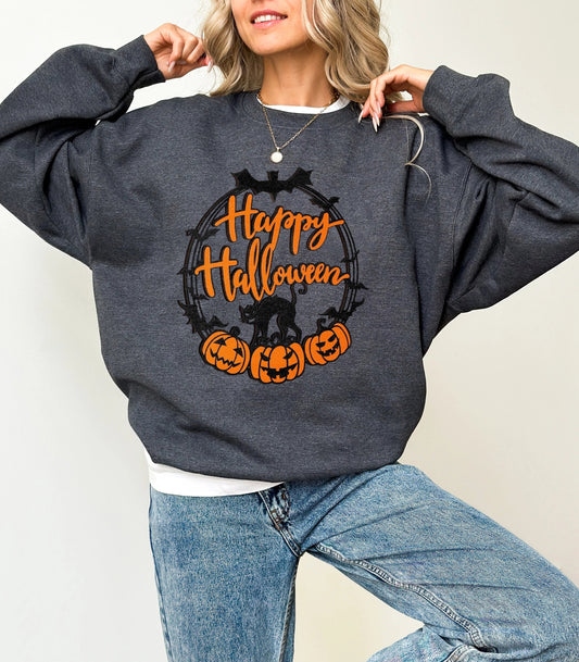 Women's Happy Halloween Sweatshirt