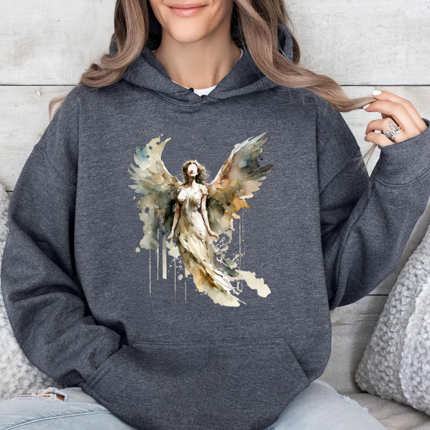 Beautiful Angel with Wings Hoodie