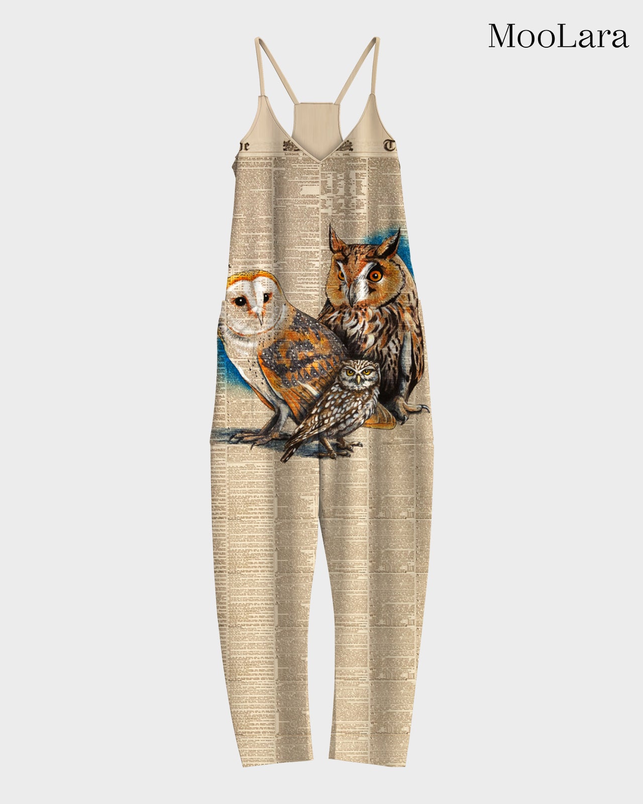 Ärmelloser Jumpsuit für Damen mit Erdbeer-Print 