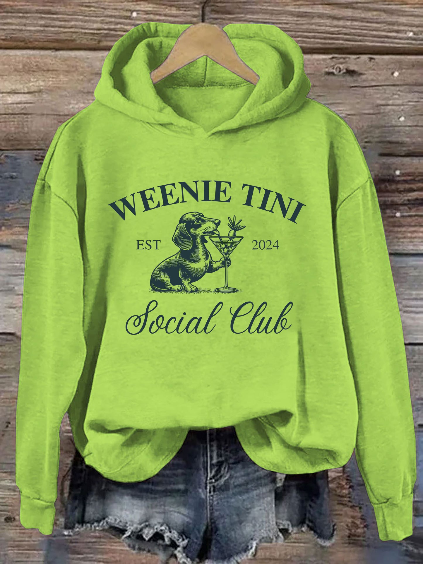 Dachshund Weenie Tini Social Club Hoodie