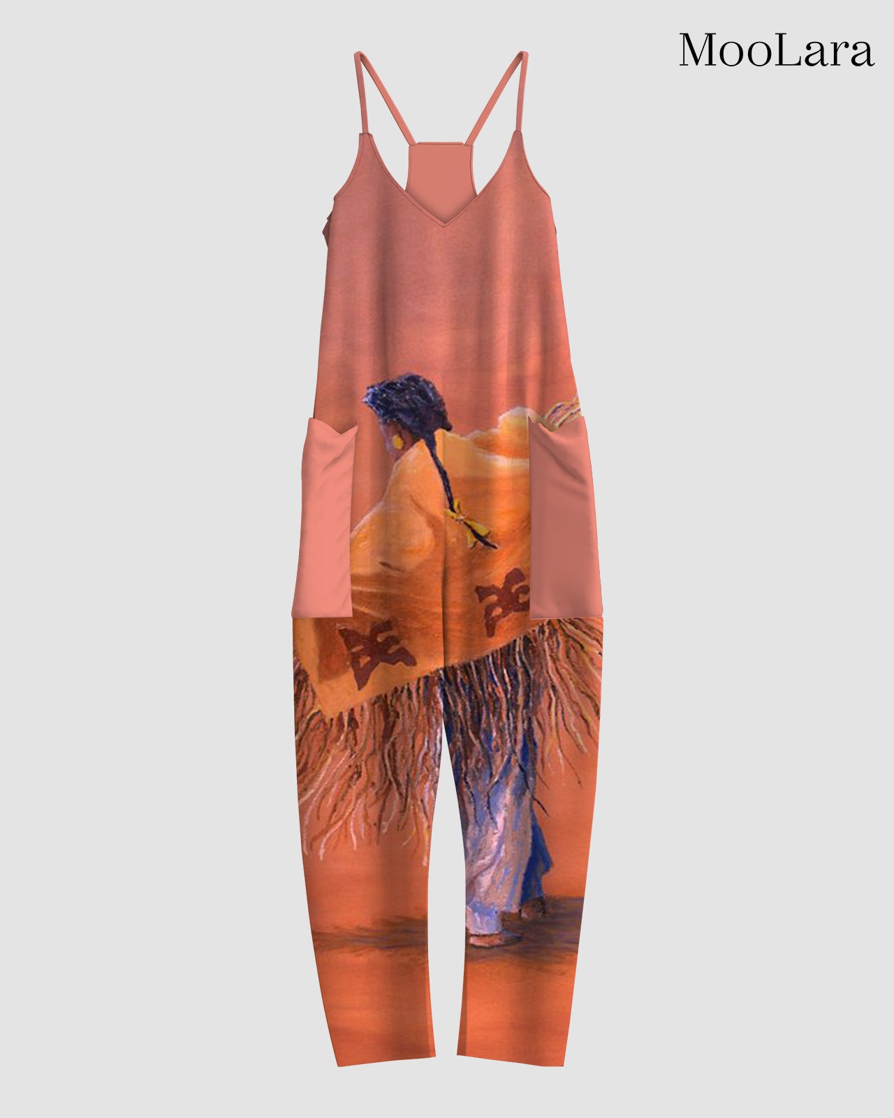 Women's Free Woman Print Sleeveless Jumpsuit