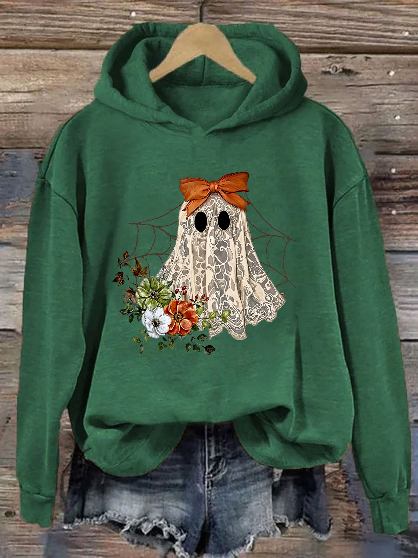 Halloween Lace Ghost Hoodie