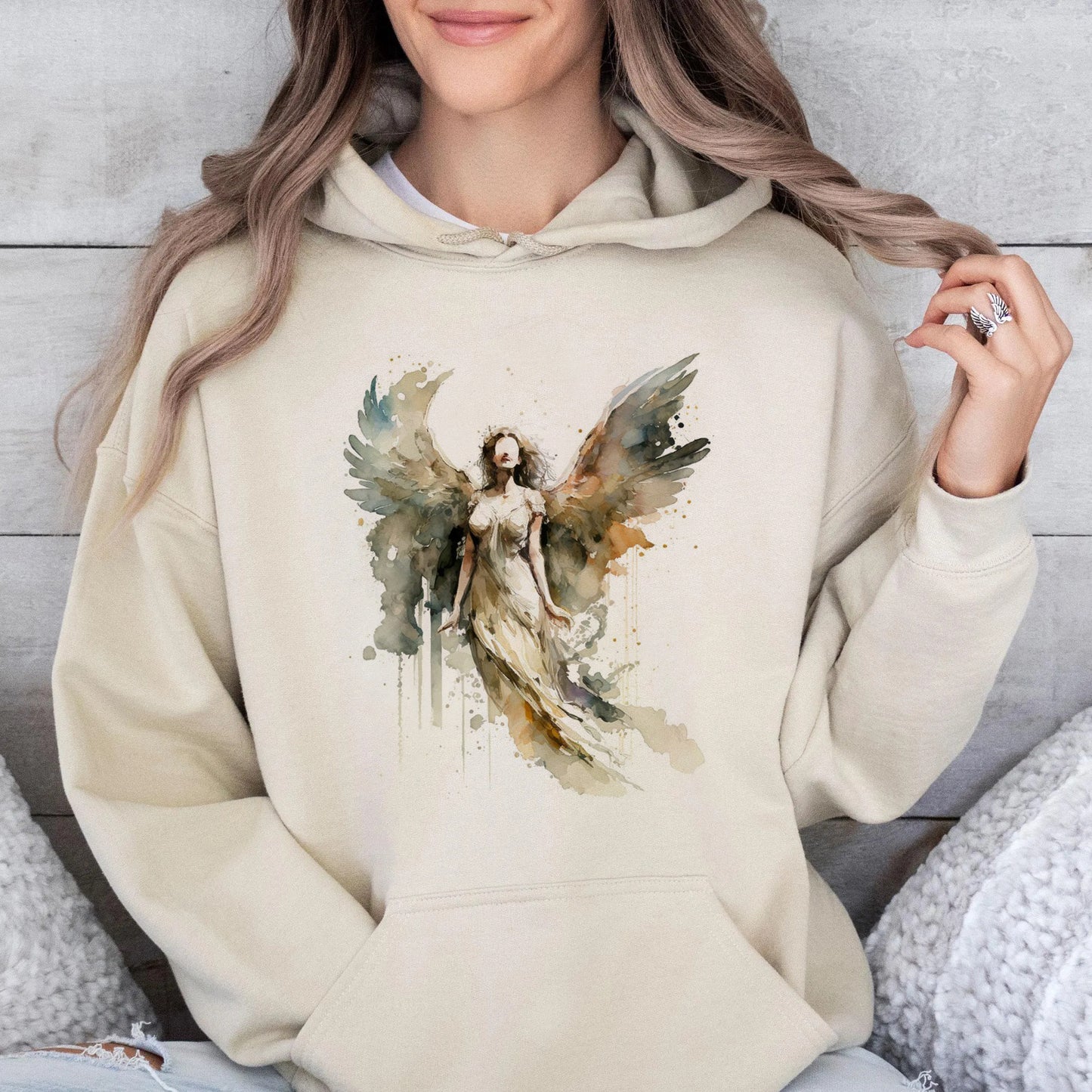 Beautiful Angel with Wings Hoodie