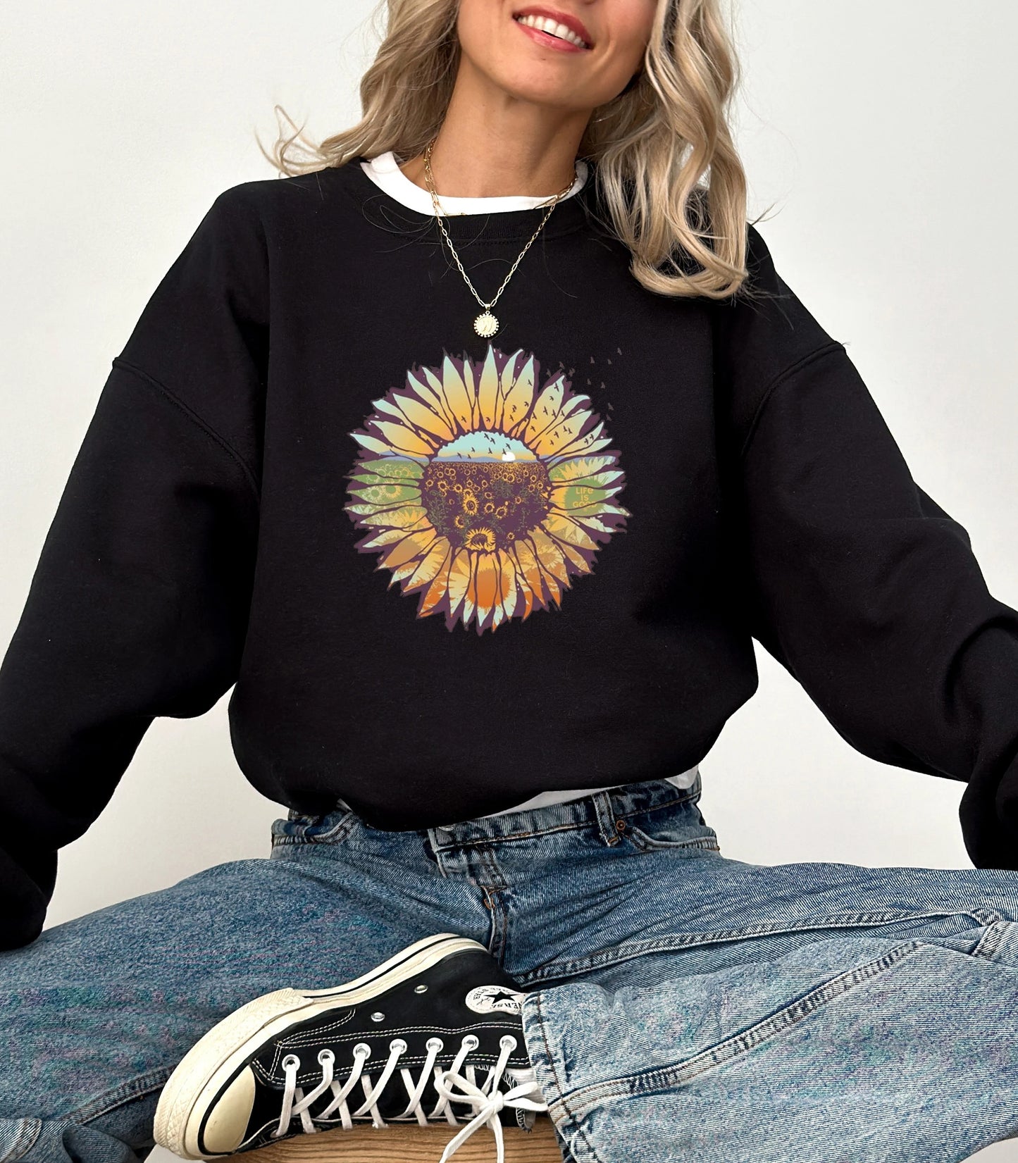 Women's Sunflowerscape Sweatshirt