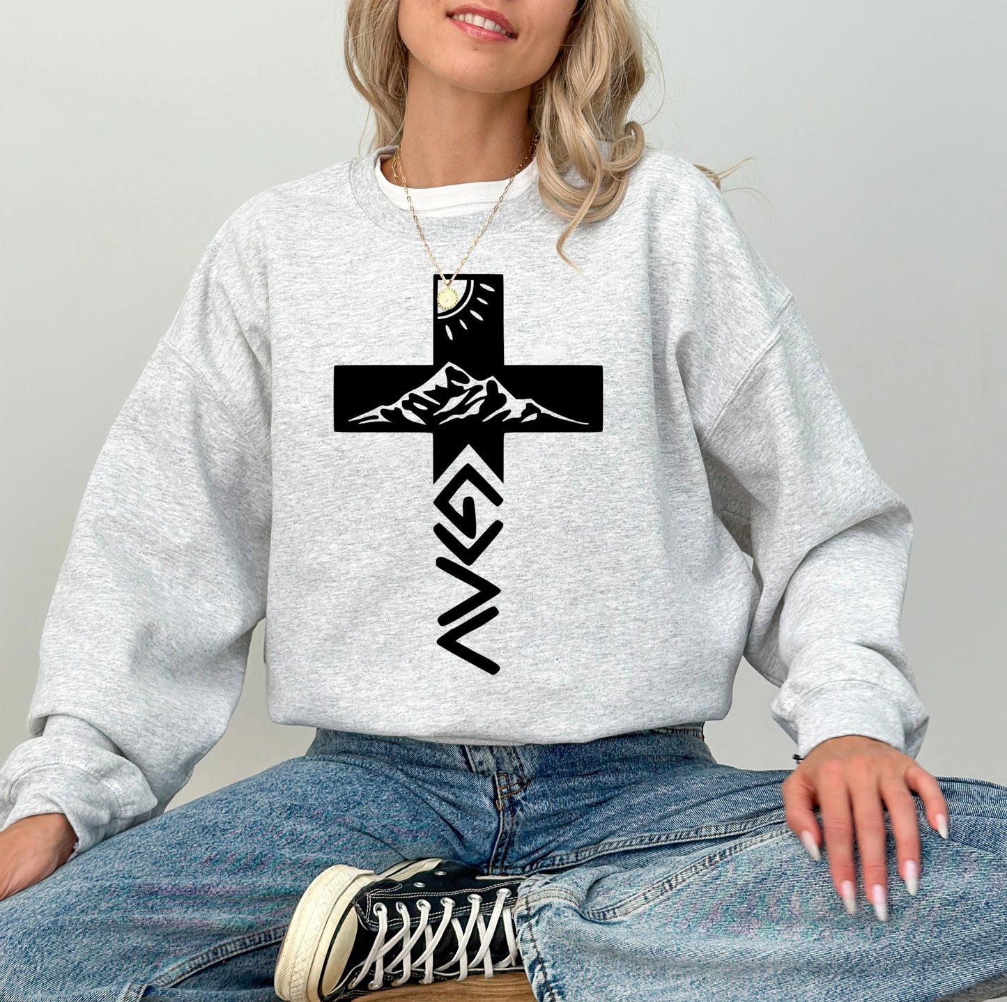 Religious Decal Sweatshirt