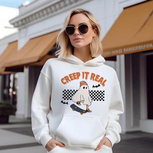 Women's Creep It Real Print Hoodie