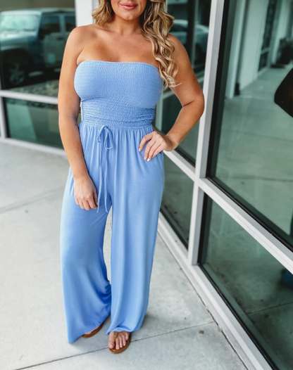 Newest Strapless Waist Jumpsuit