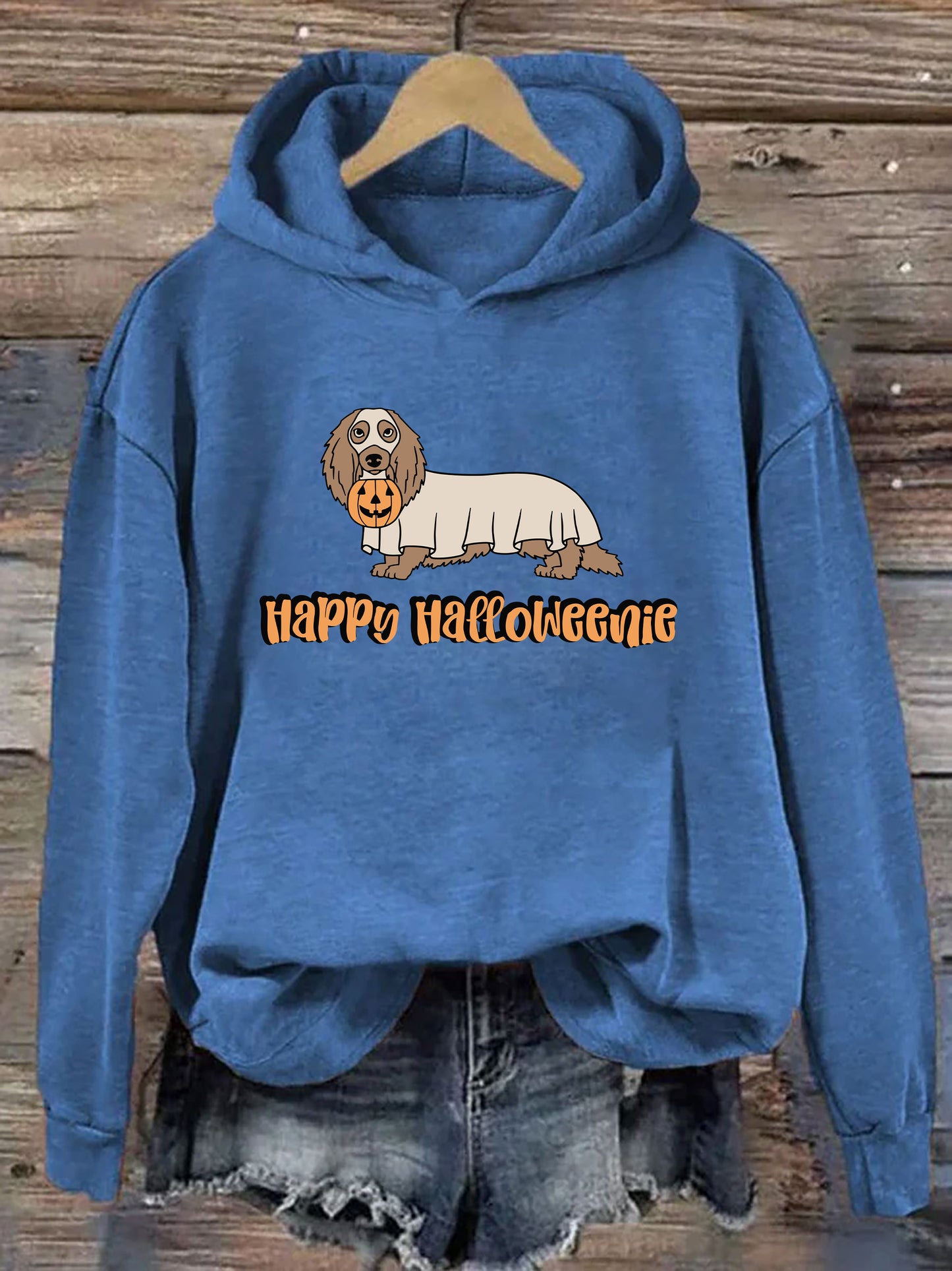 Happy Halloween Dachshund Ghost Hoodie