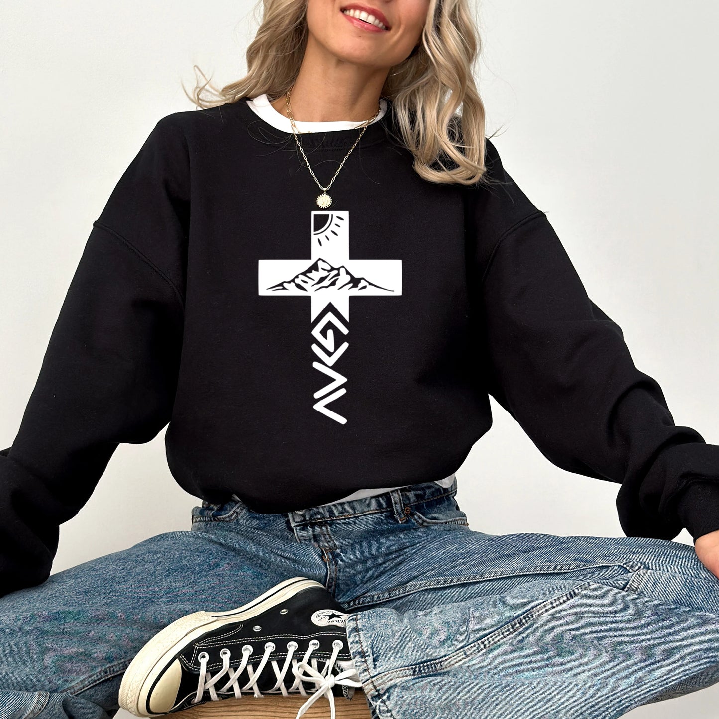 Religious Decal Sweatshirt