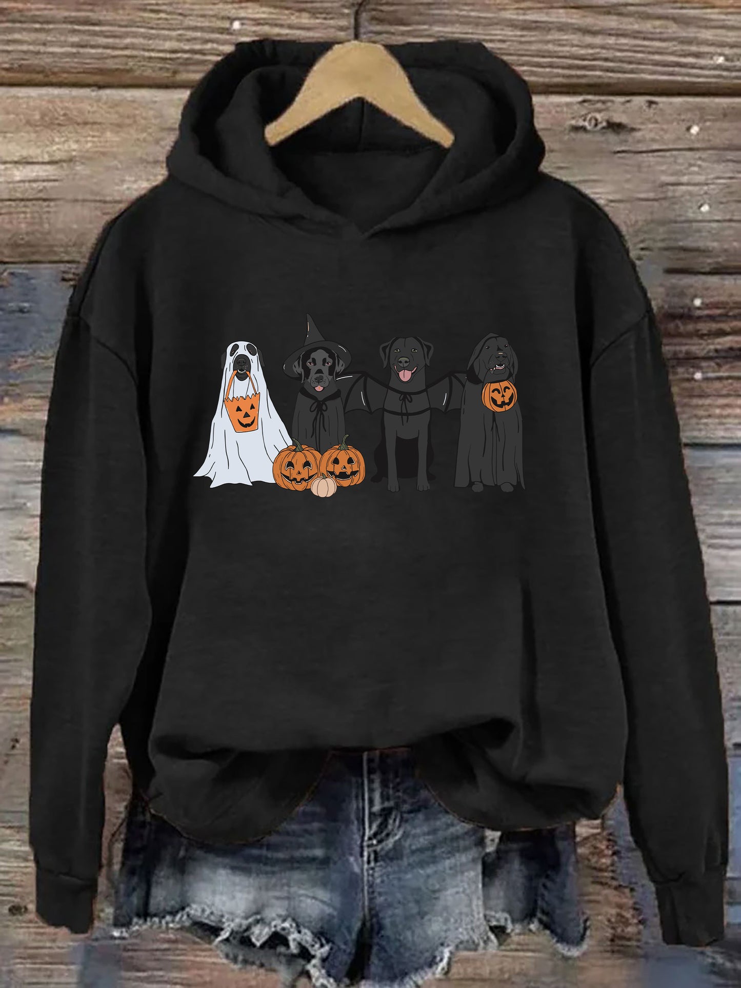 Black Labrador Halloween Hoodie