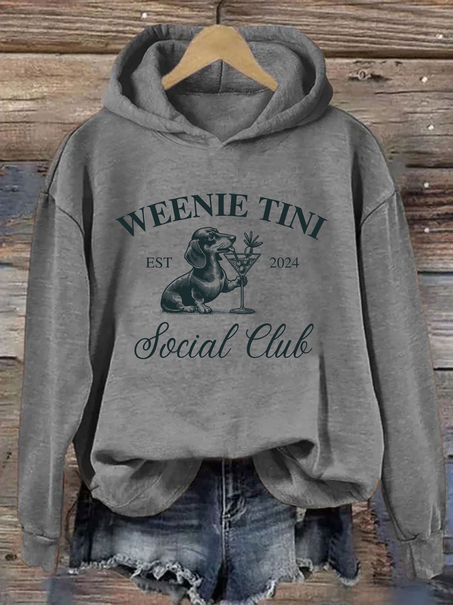 Dachshund Weenie Tini Social Club Hoodie