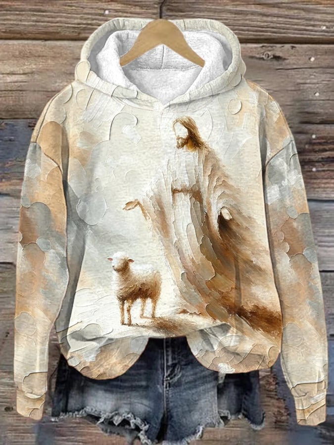 Women's Jesus Leaves the 99 Printed Casual Hoodie