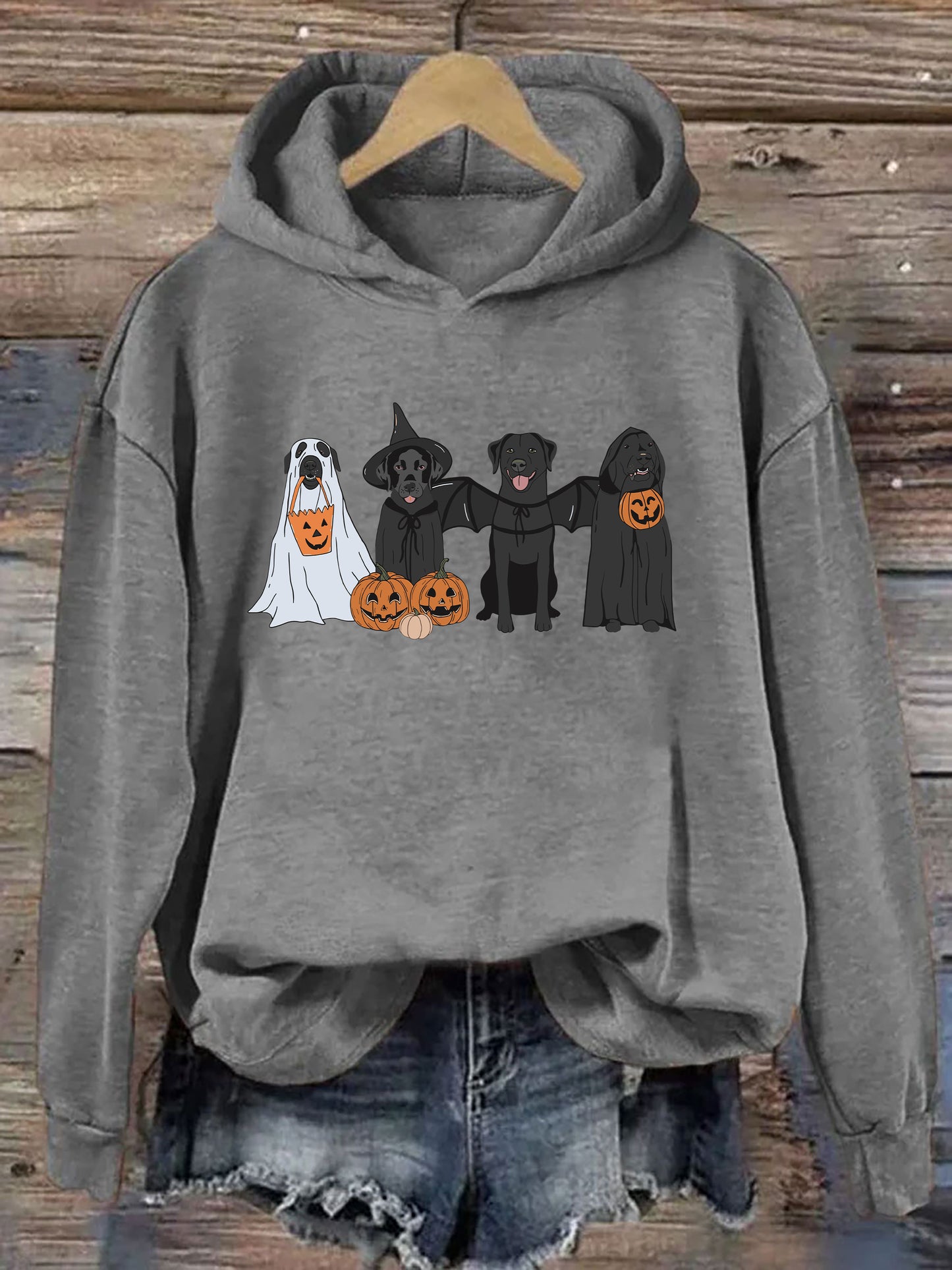 Black Labrador Halloween Hoodie