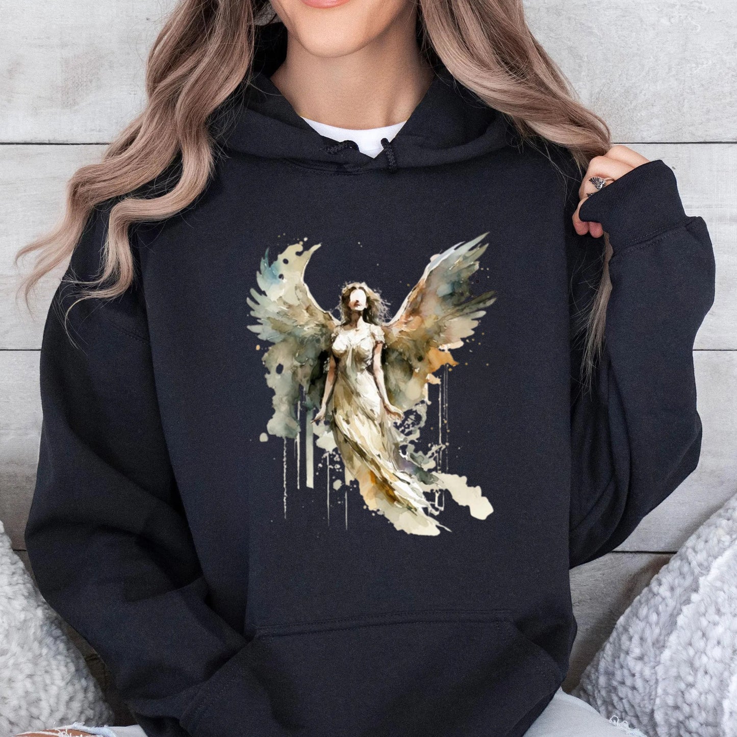 Beautiful Angel with Wings Hoodie