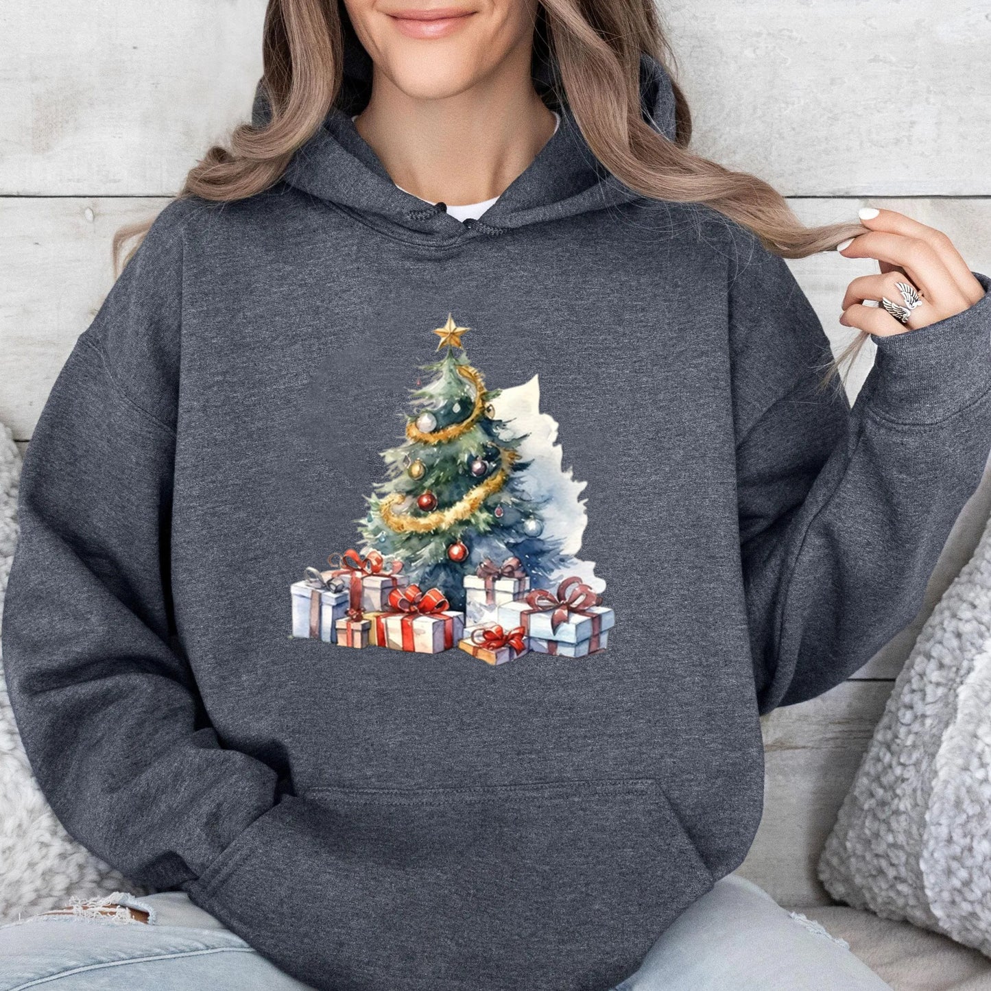 Christmas Tree and Gifts Hoodie