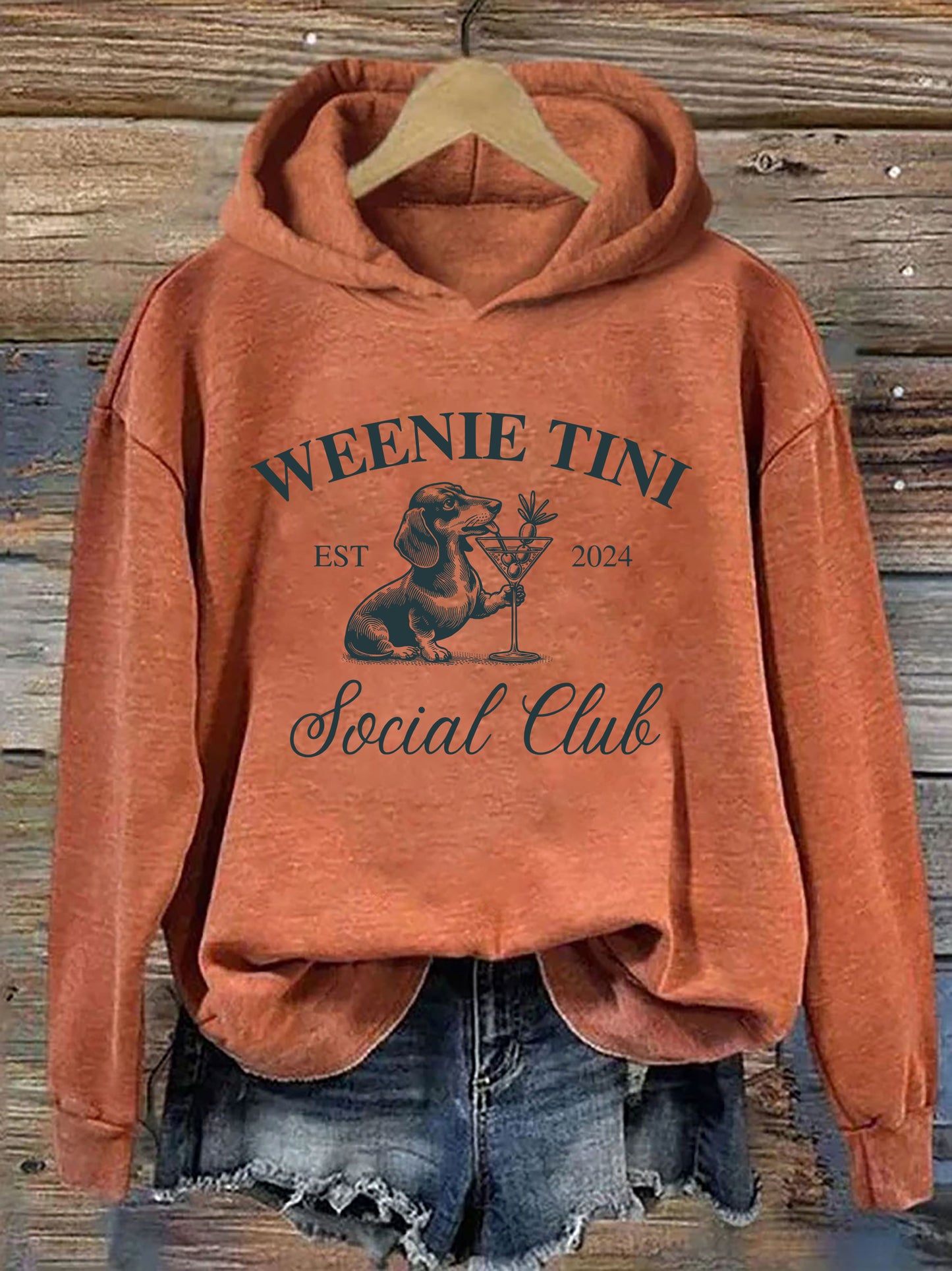 Dachshund Weenie Tini Social Club Hoodie