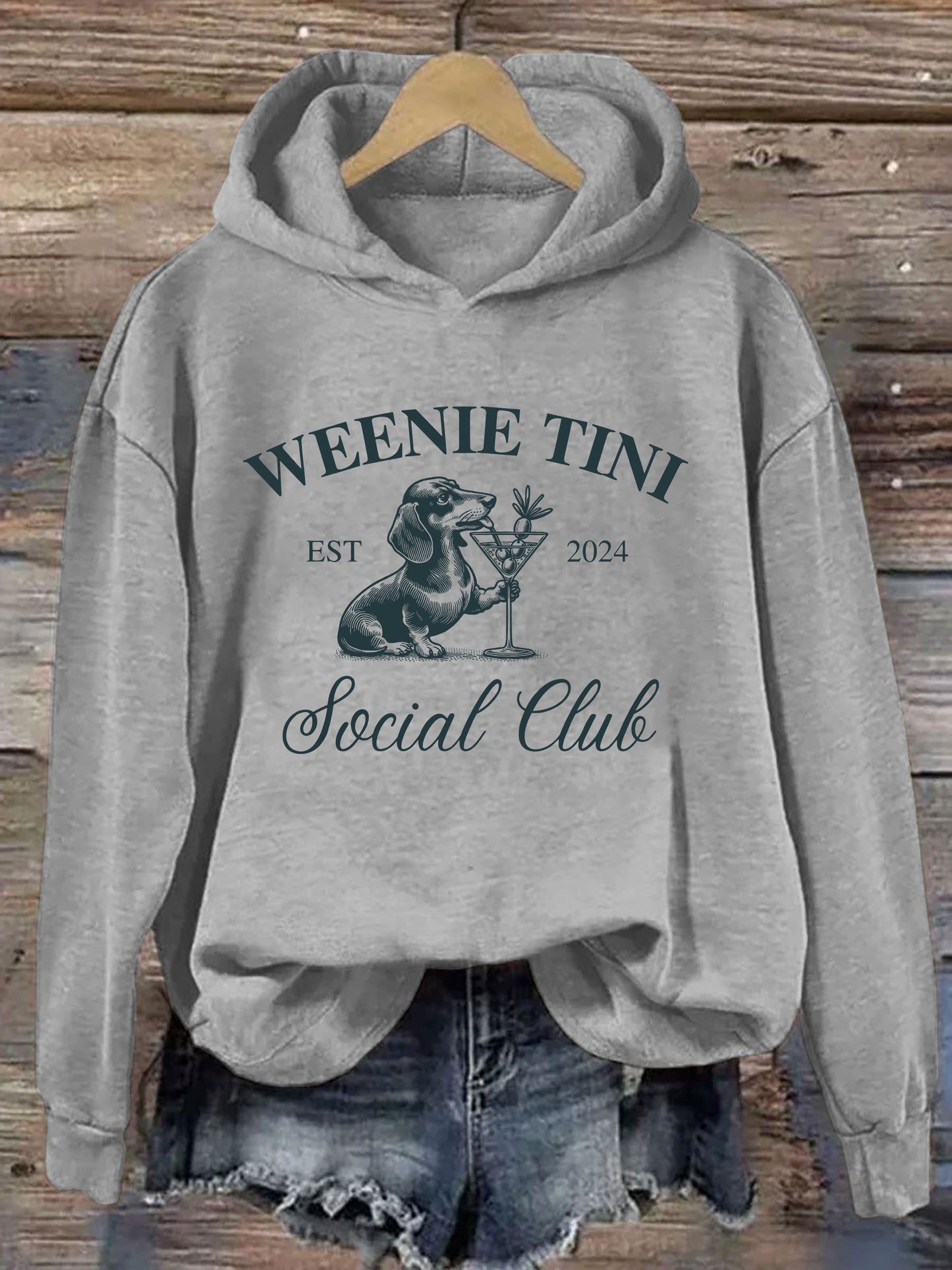 Dachshund Weenie Tini Social Club Hoodie