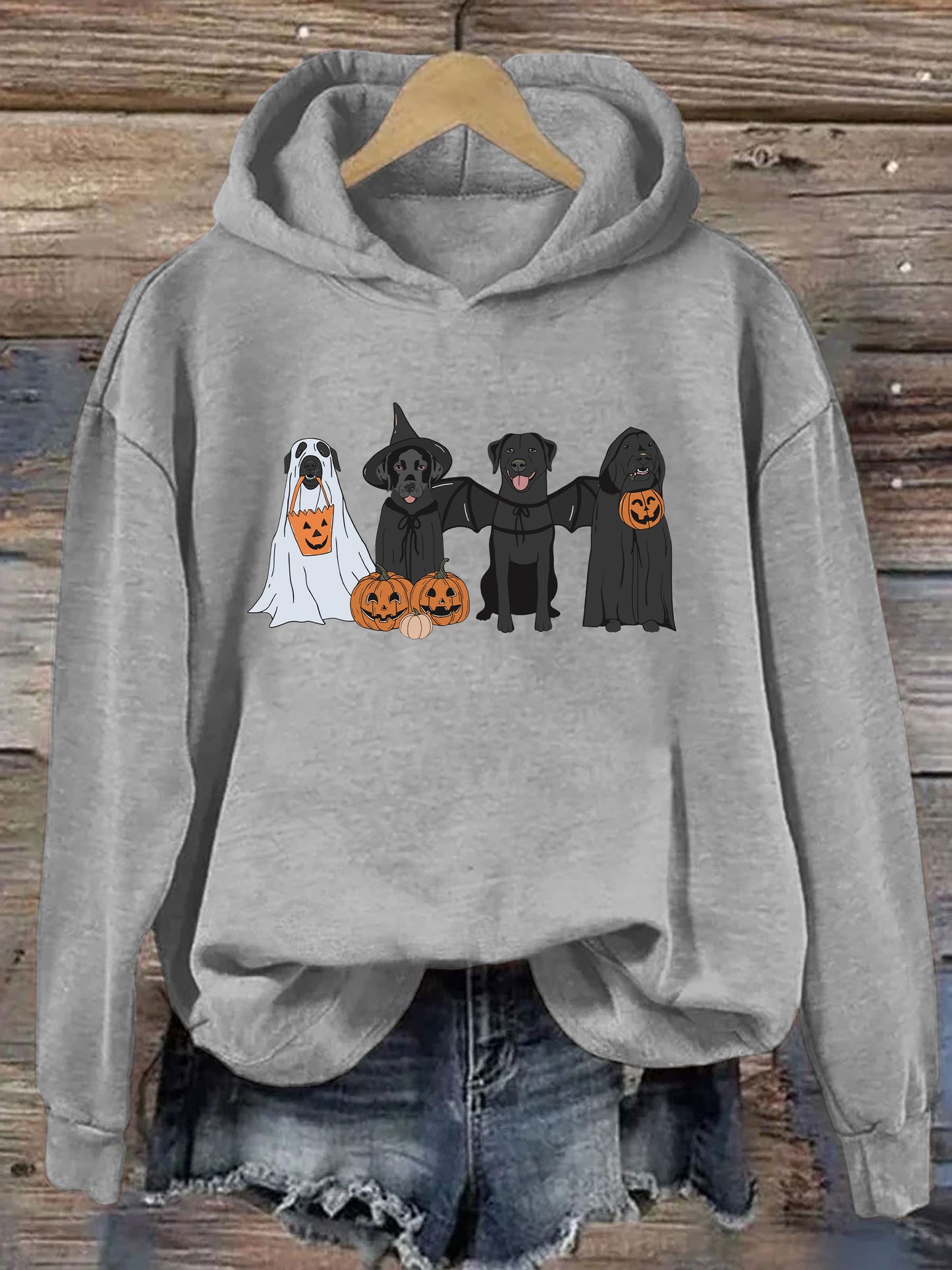 Black Labrador Halloween Hoodie