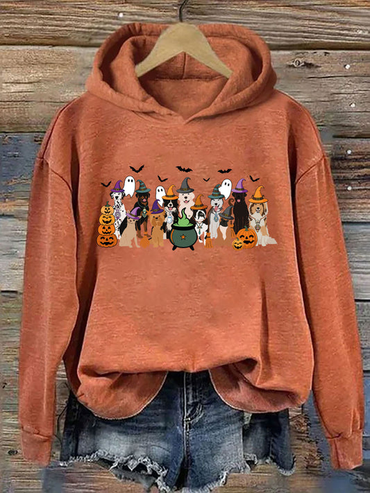 Witch Dogs Halloween Hoodie