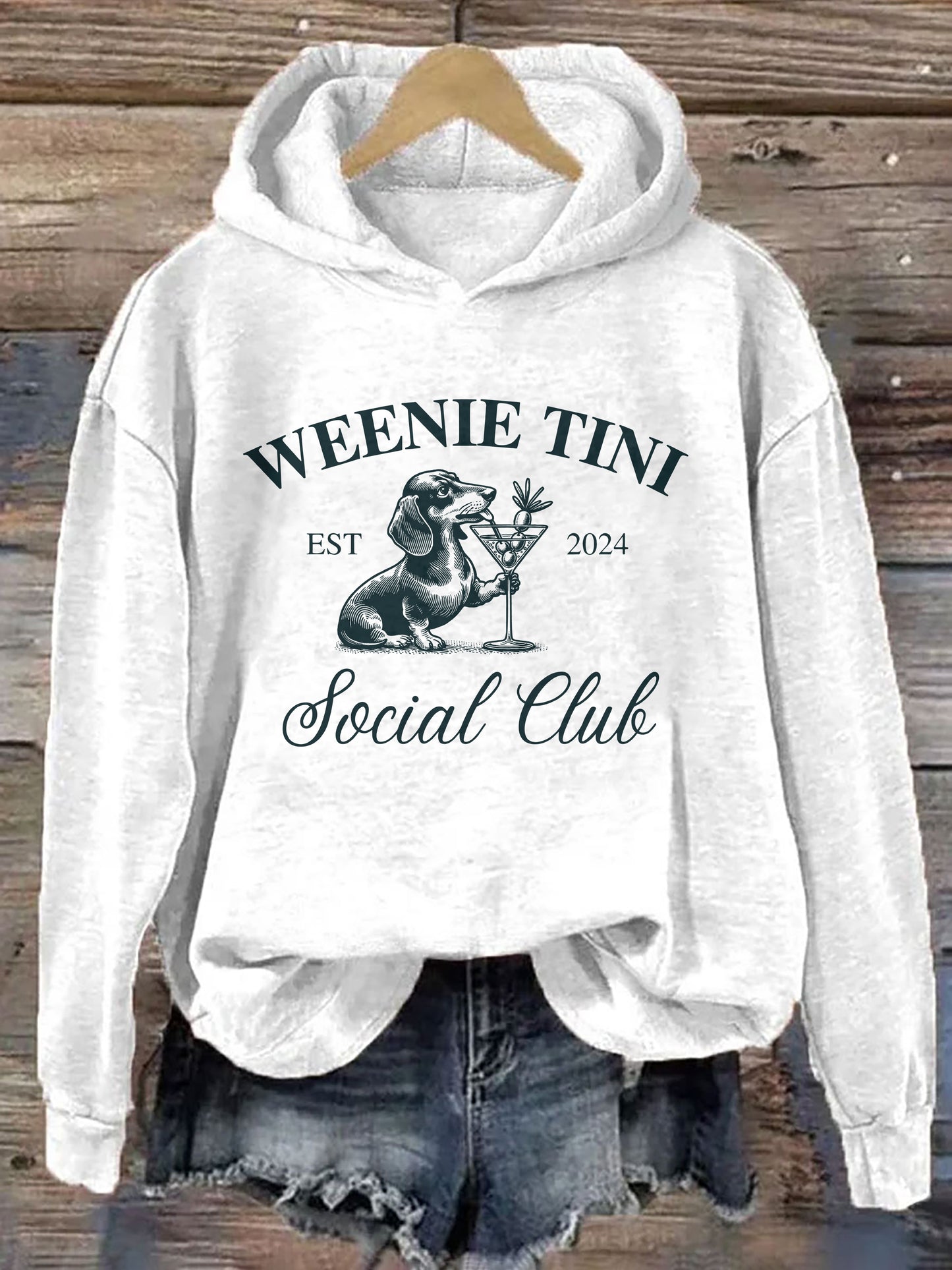 Dachshund Weenie Tini Social Club Hoodie