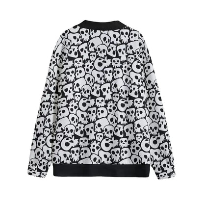 Skull Print Cardigan