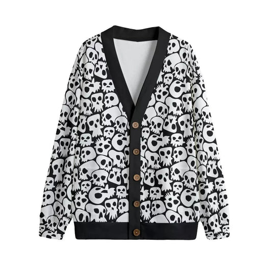 Skull Print Cardigan