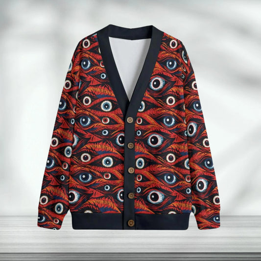 Eyeball Horror Cardigan