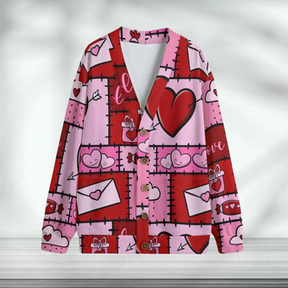 Valentines Patchwork Cardigan