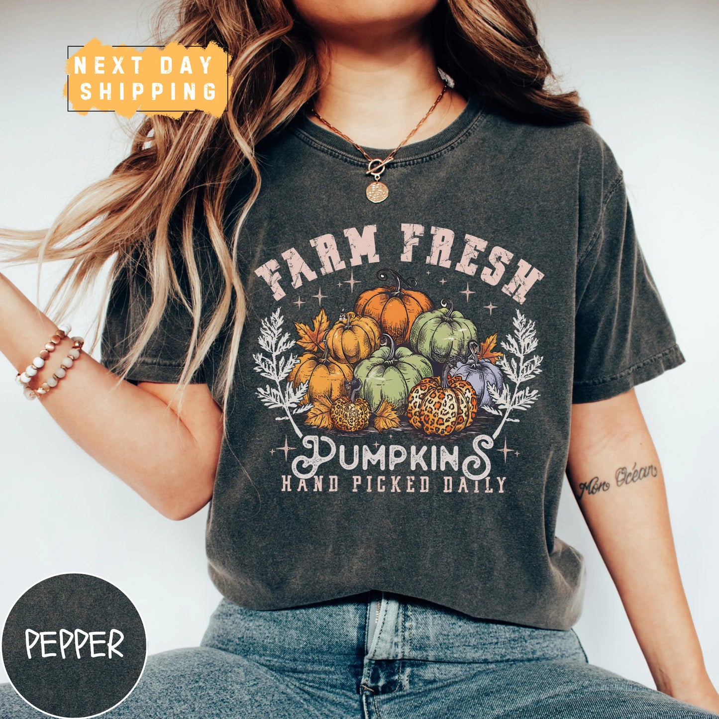 Farm Fresh Pumpkins Hand Picked Daily T-Shirt