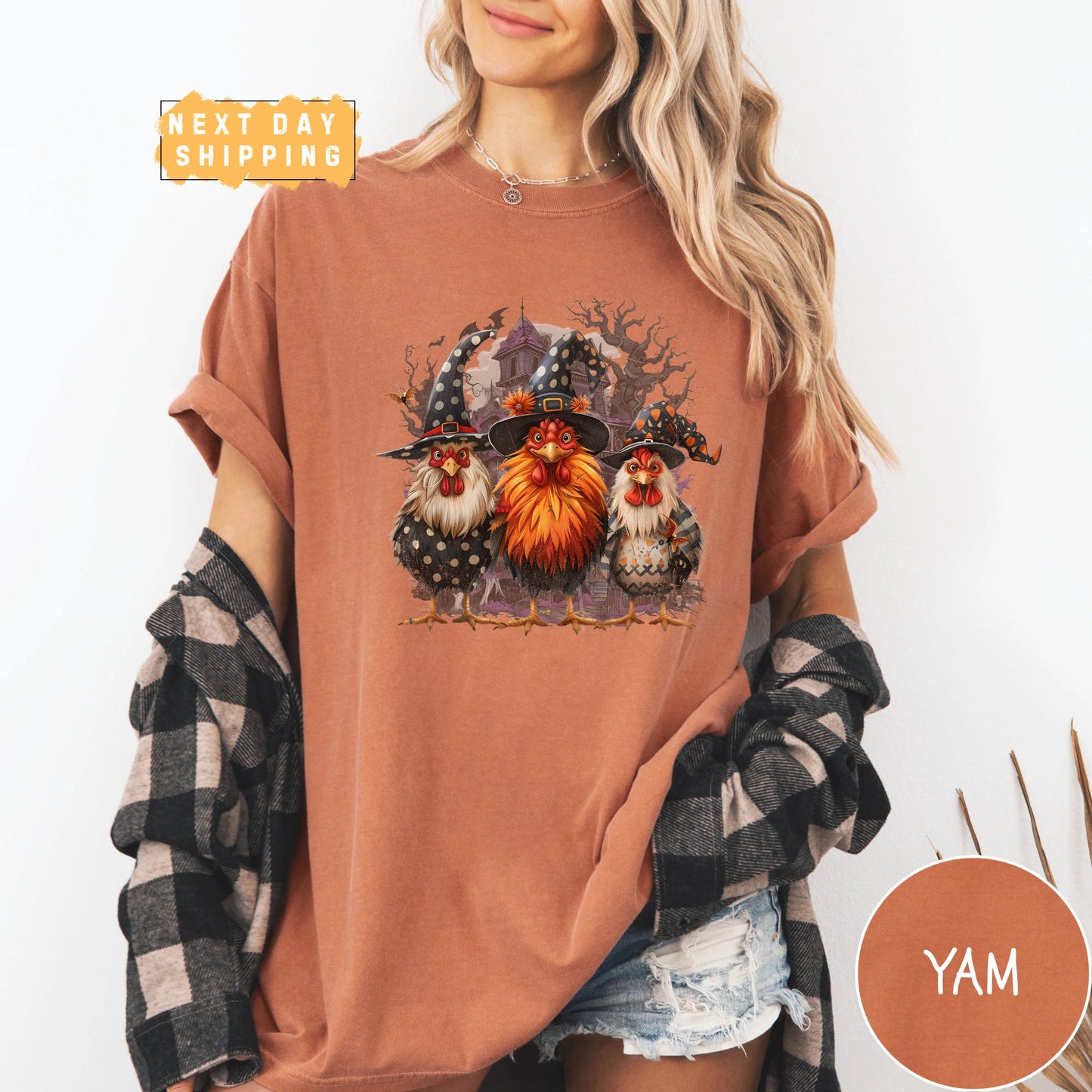 Spooky Chicken Halloween T-Shirt