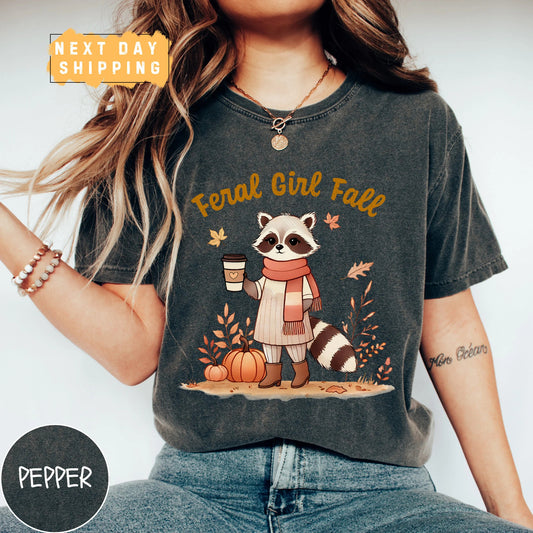 Feral Girl Fall T-Shirt