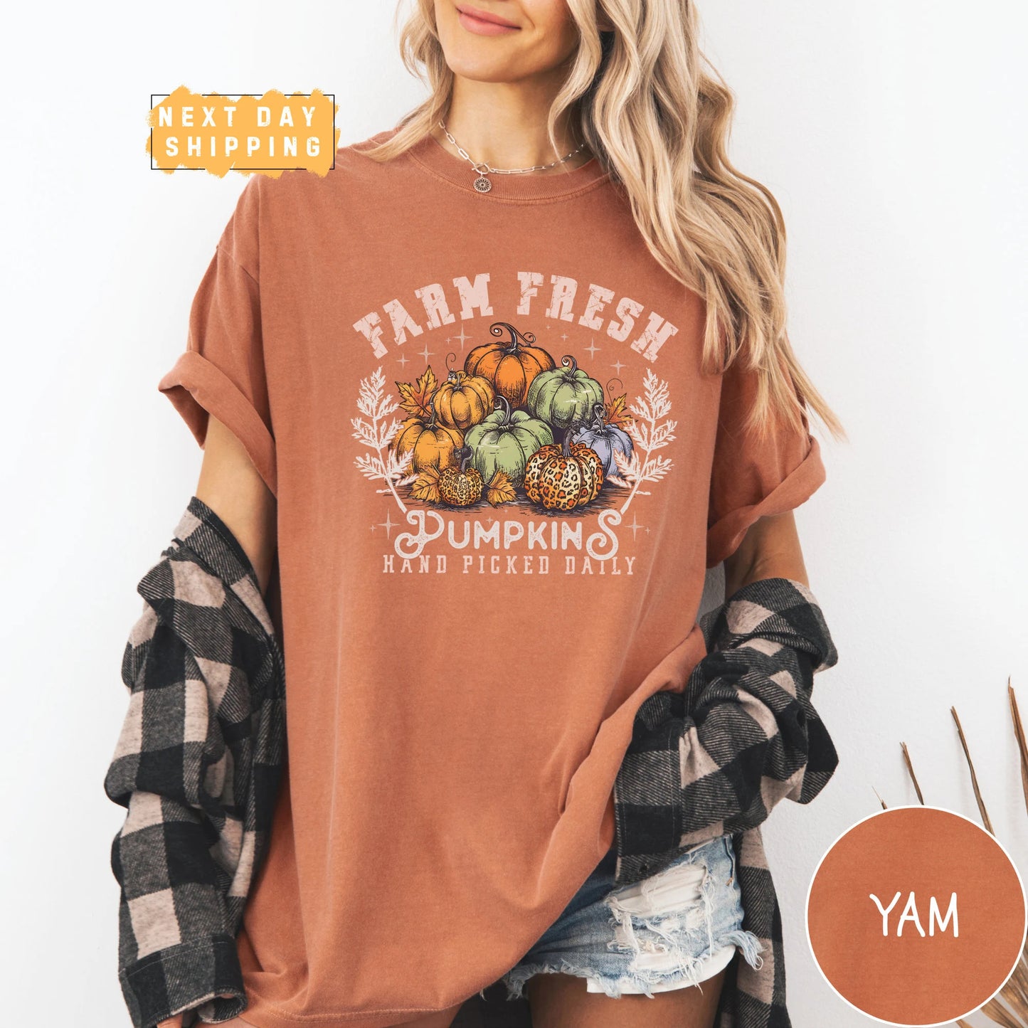 Farm Fresh Pumpkins Hand Picked Daily T-Shirt