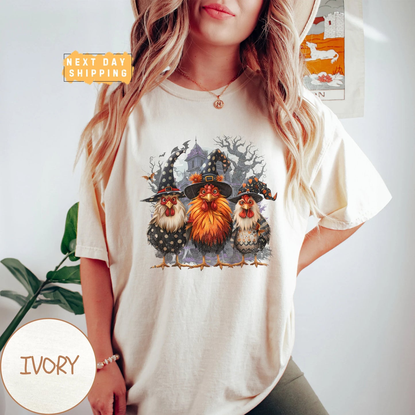 Spooky Chicken Halloween T-Shirt