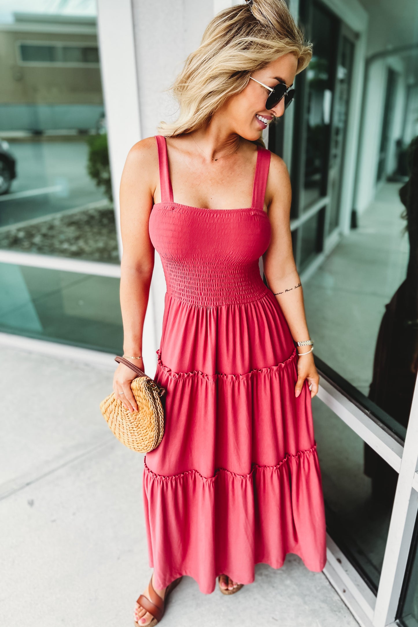 Pleated Multicolor Dress