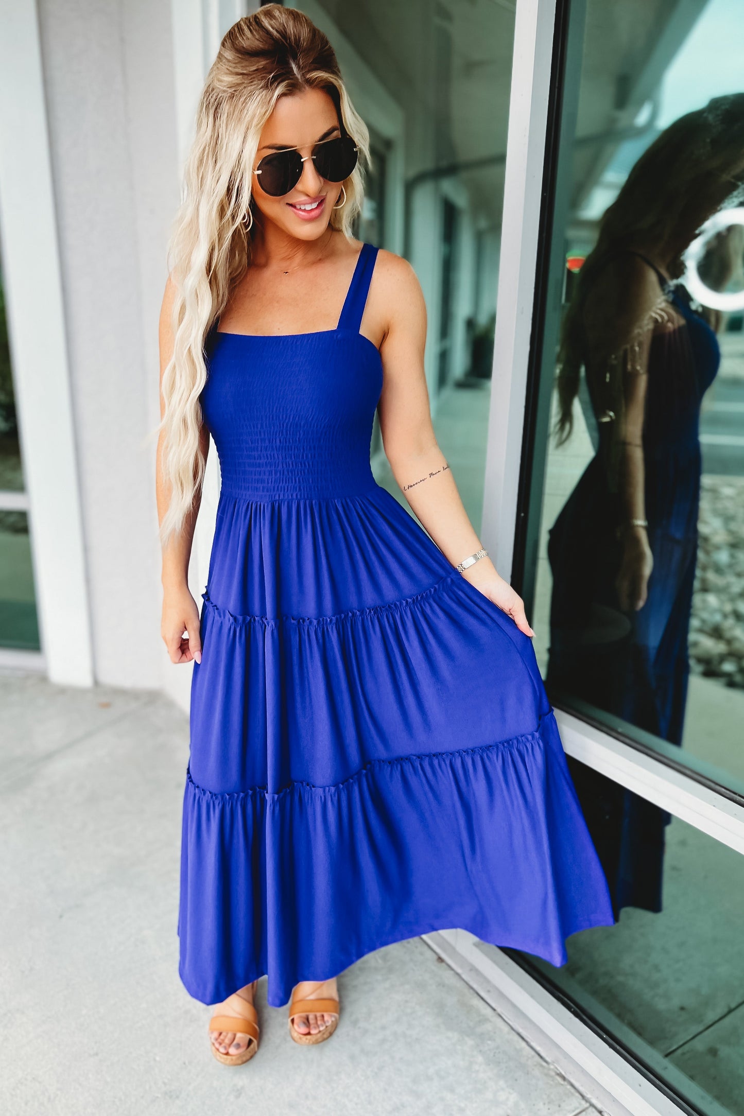 Pleated Multicolor Dress