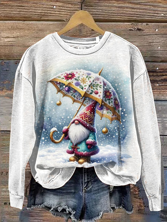 Christmas Funny Doll Art Print Casual Sweatshirt