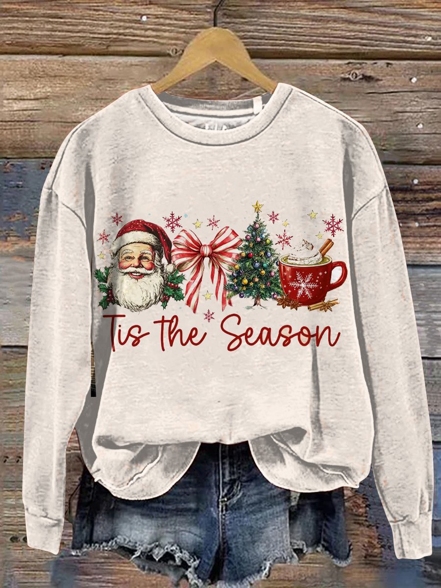 Merry Christmas Art Print Casual Sweatshirt